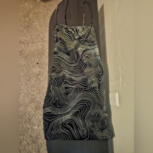 Black Dress with Silver sparkle Design